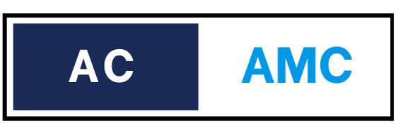 ac amc dubai logo blue border